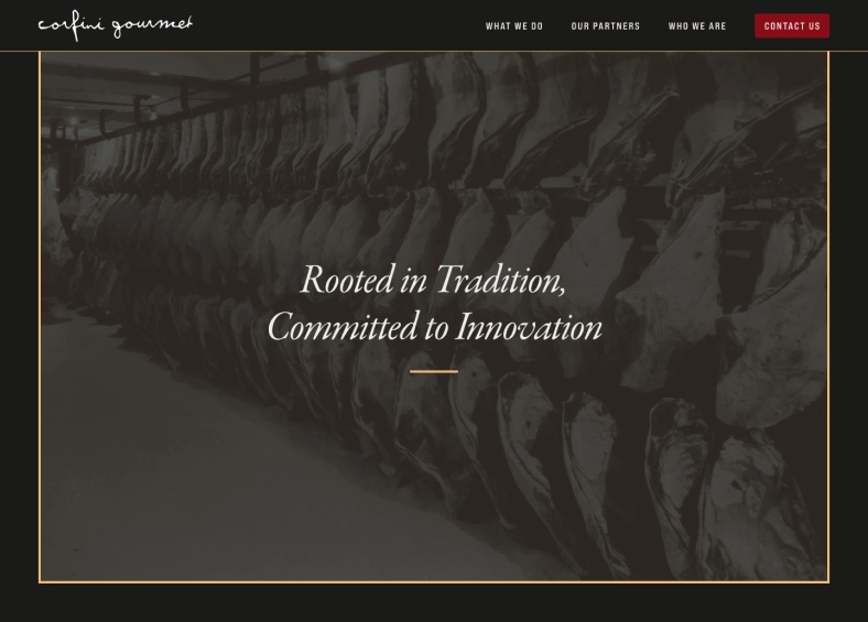 Homepage for Corfini Gourmet