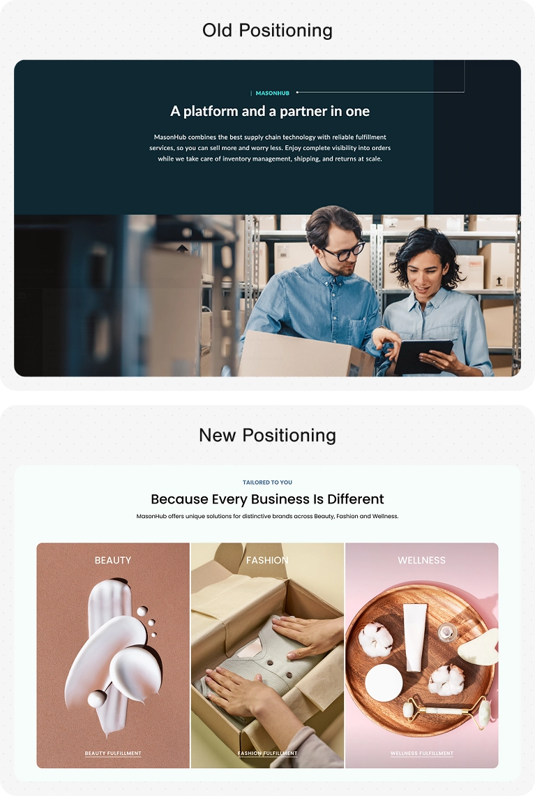 Comparing old and new MasonHub strategy