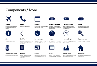 Advanced Air web style guide: icons