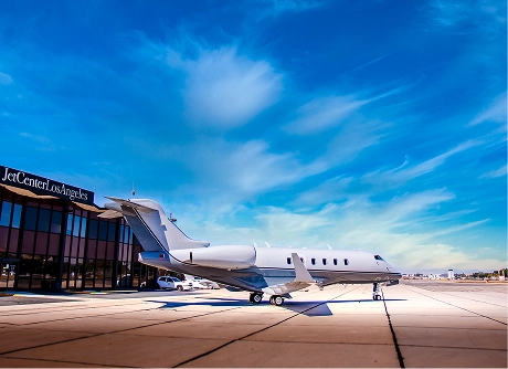 Private plane at a small airport