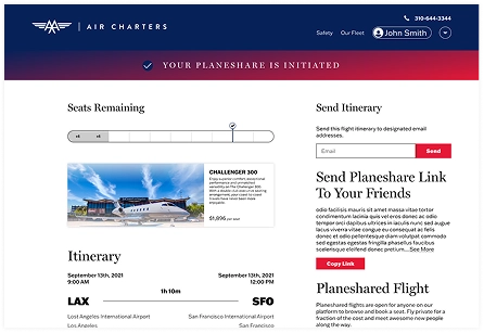 Advanced Air itinerary