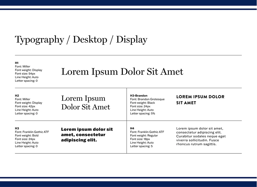 Advanced Air web style guide: typography