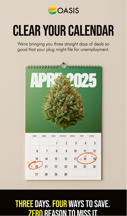 Oasis 420 Cannabis Email