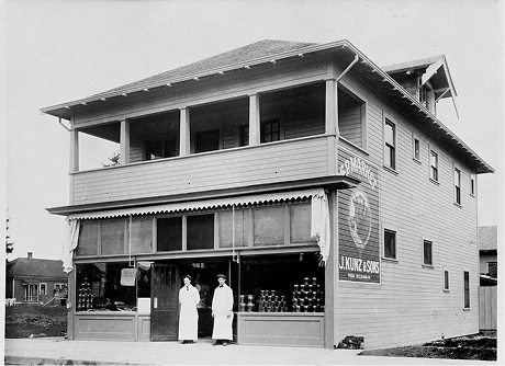 A vintage butcher shop