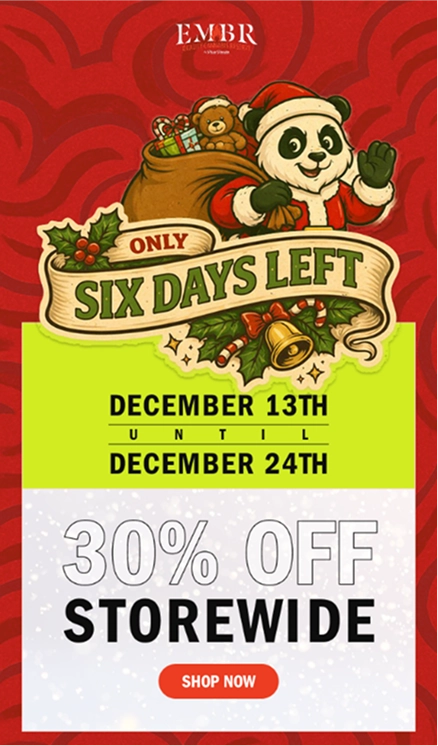 Holiday email for EMBR