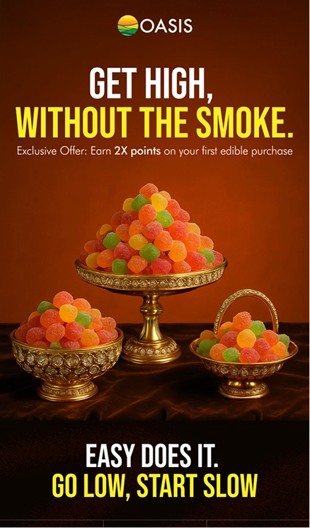 Oasis Email - Edibles feature