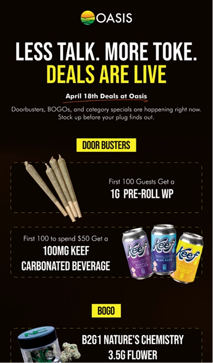Oasis Email - Fresh DEals