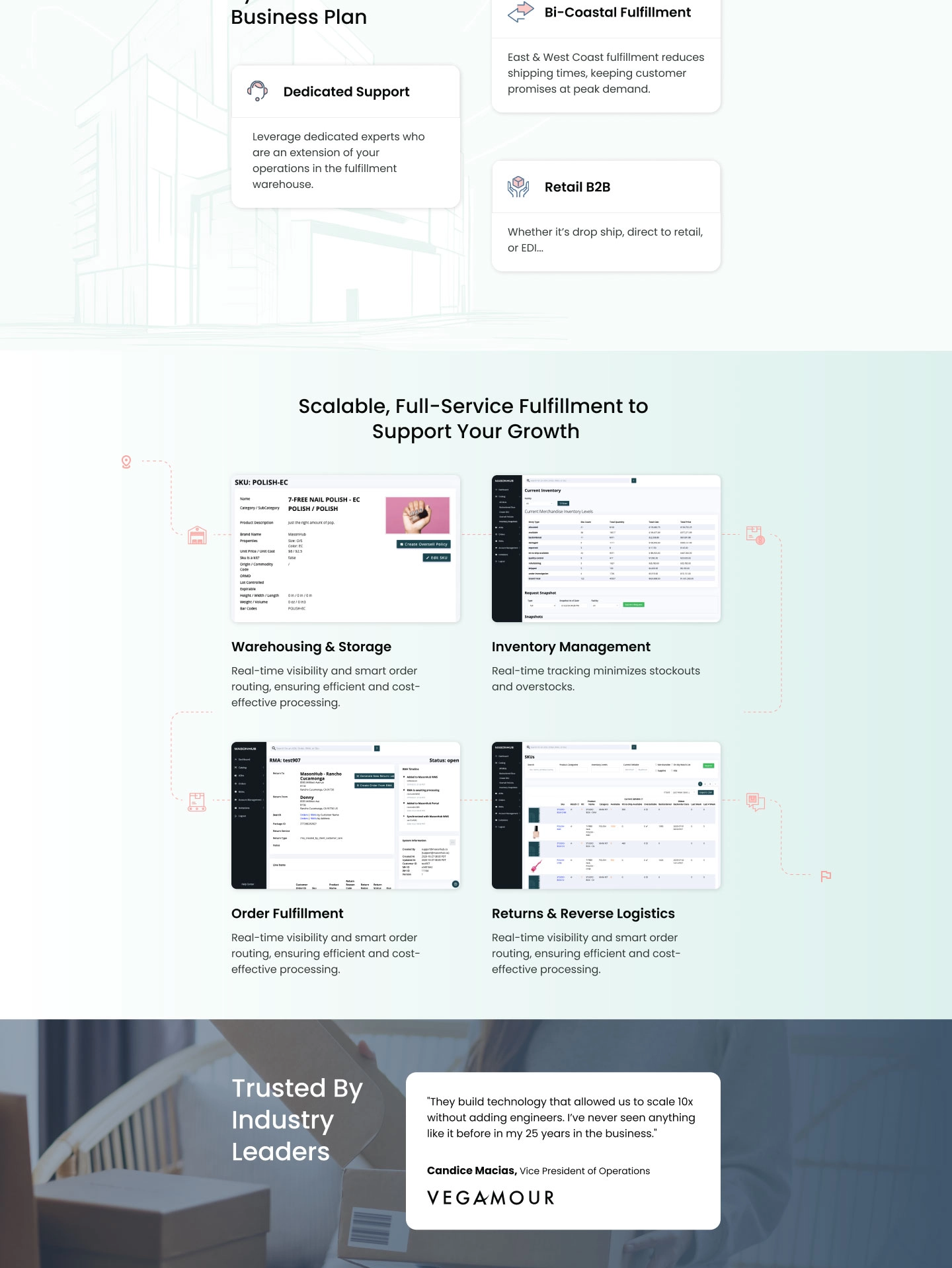 MasonHub Landing Page Block Two