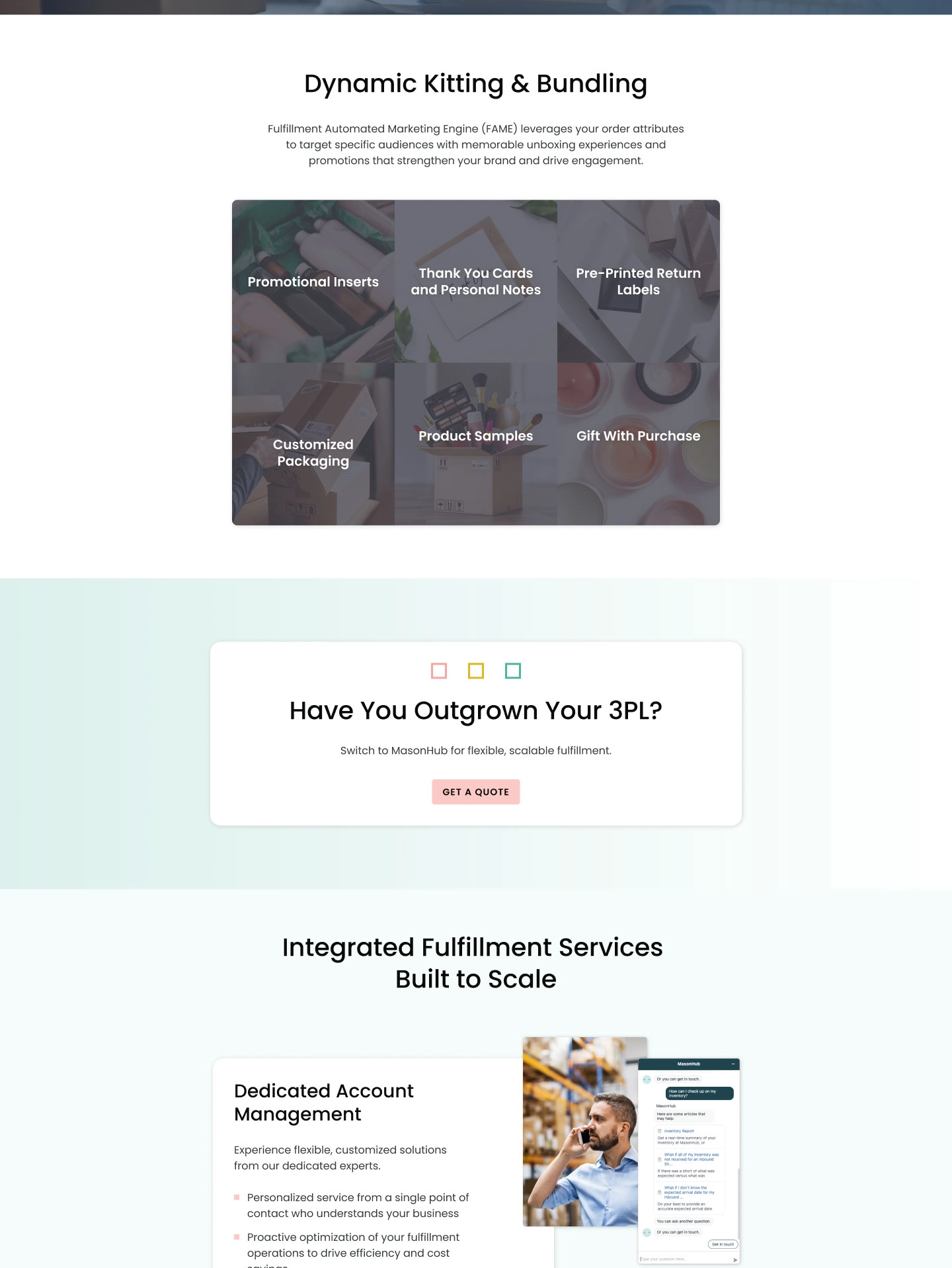 MasonHub Landing Page Block three