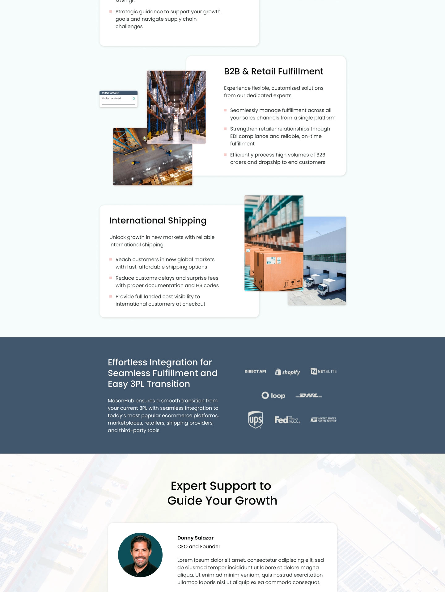 MasonHub Landing Page Block four