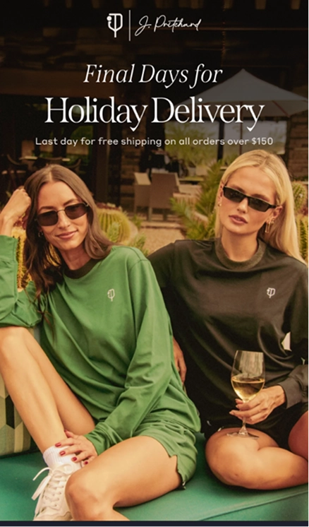 J. Pritchard Email - Shipping Cutoff