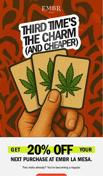 Reengagement loyalty email for EMBR