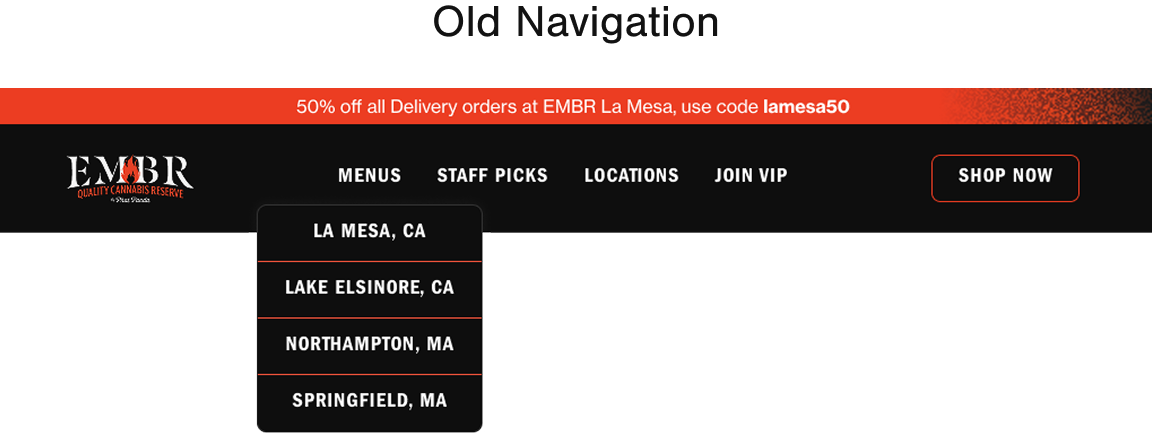 Old EMBR Navigation